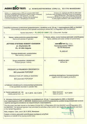 certyfikat agro-bio test popcrop